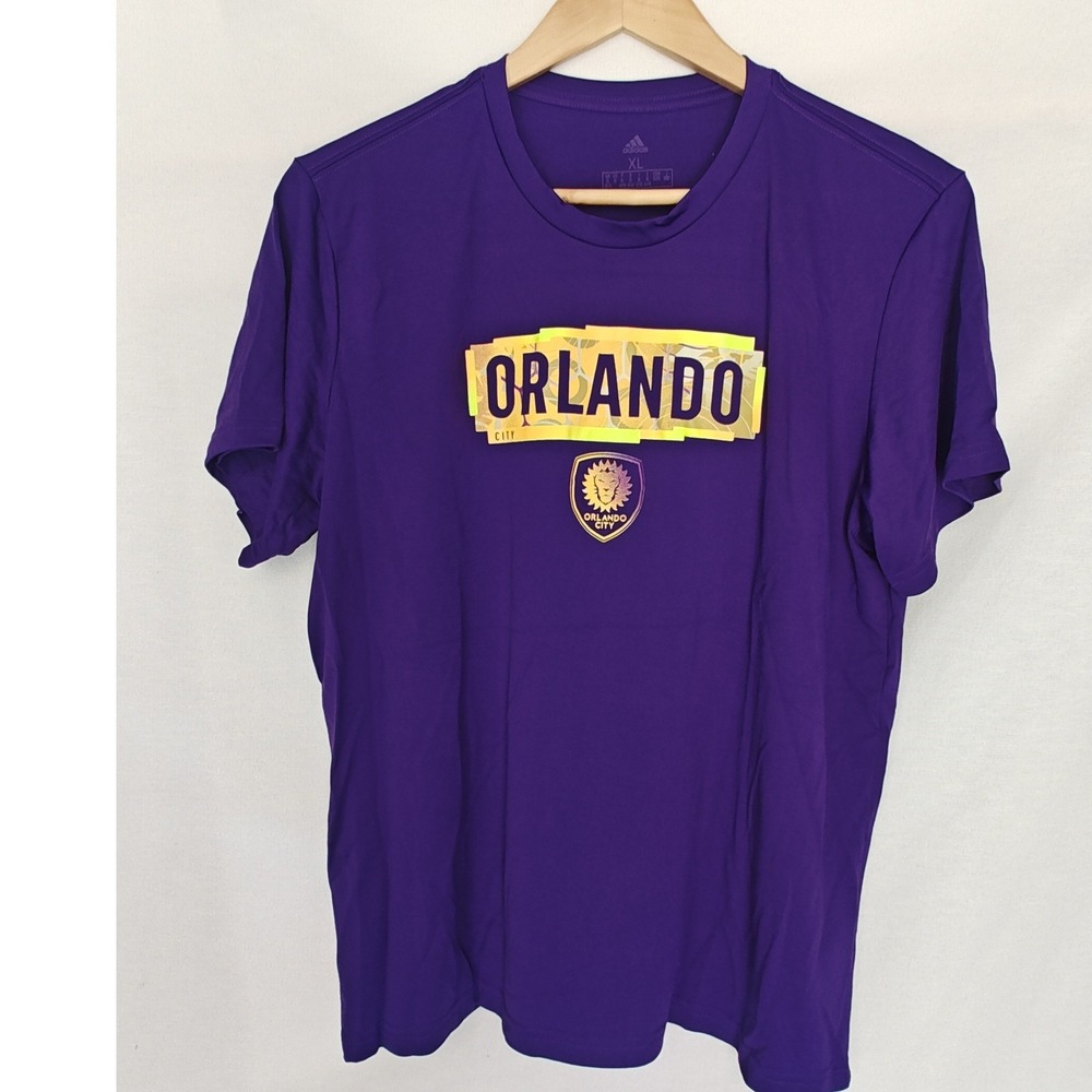 adidas Purple Orlando Graphic Short Sleeve Tee